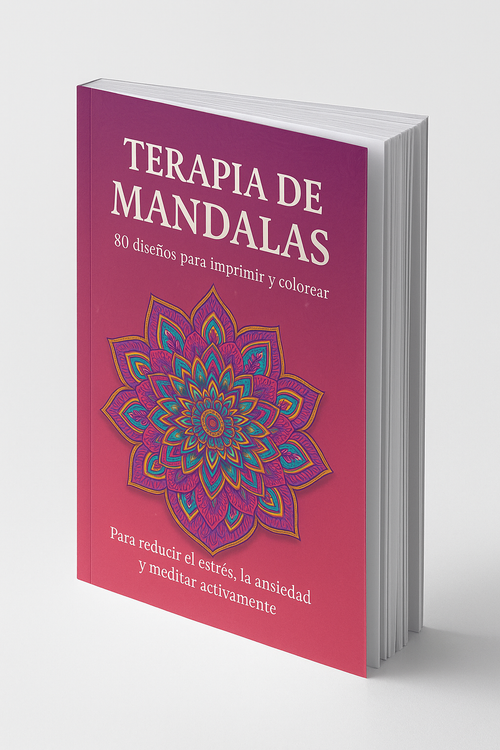 Terapia de Mandalas | 80 diseños imprimibles para pintar